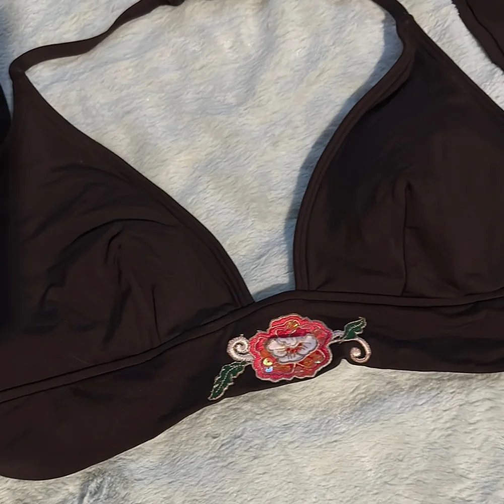 Coco Reef Chocolate Triangle Bikini Top